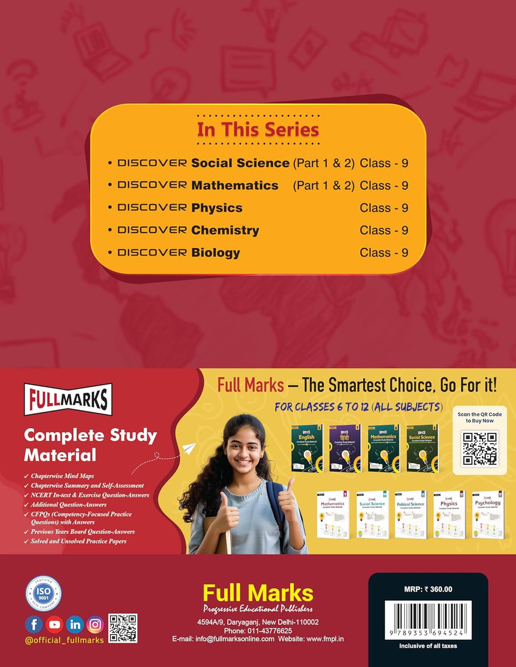 Full Marks Discover Social Science Part-2 Textbook for Class 9 | Based on New NCERT Syllabus CBSE 2027 Examination (English Medium)