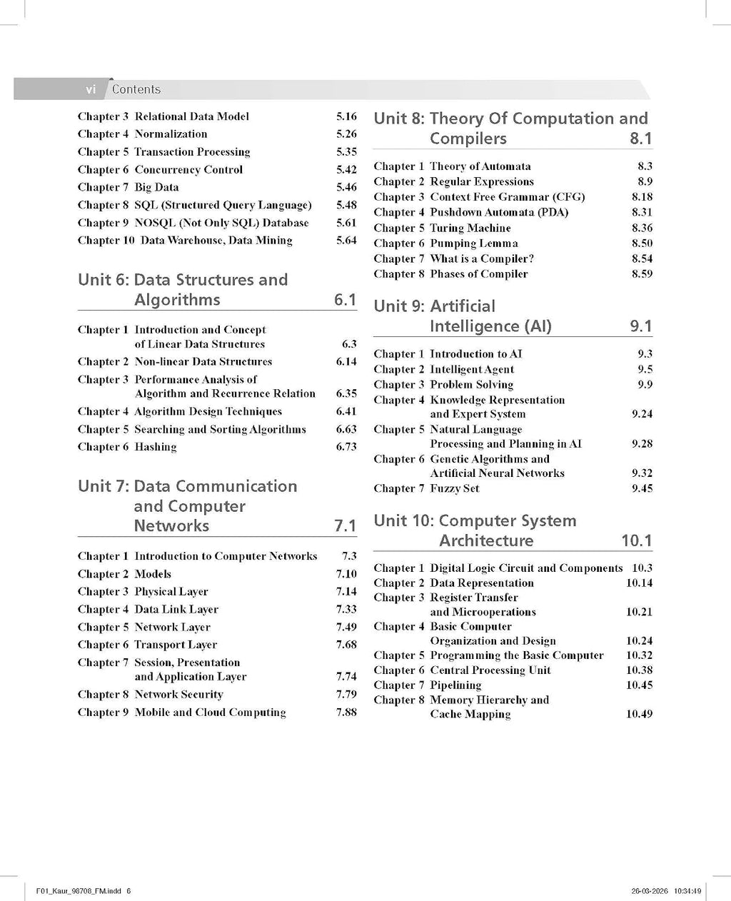 Pearson NTA UGC NET SET JRF 2026 Computer Science Paper 2 (2nd Edition ) By Puneet Kaur (English Medium)