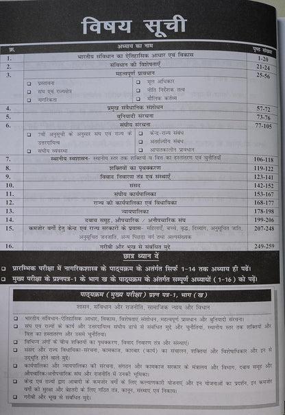 Nirman IAS MPSI Nagarikshastra Prelims exam  Hindi medium
