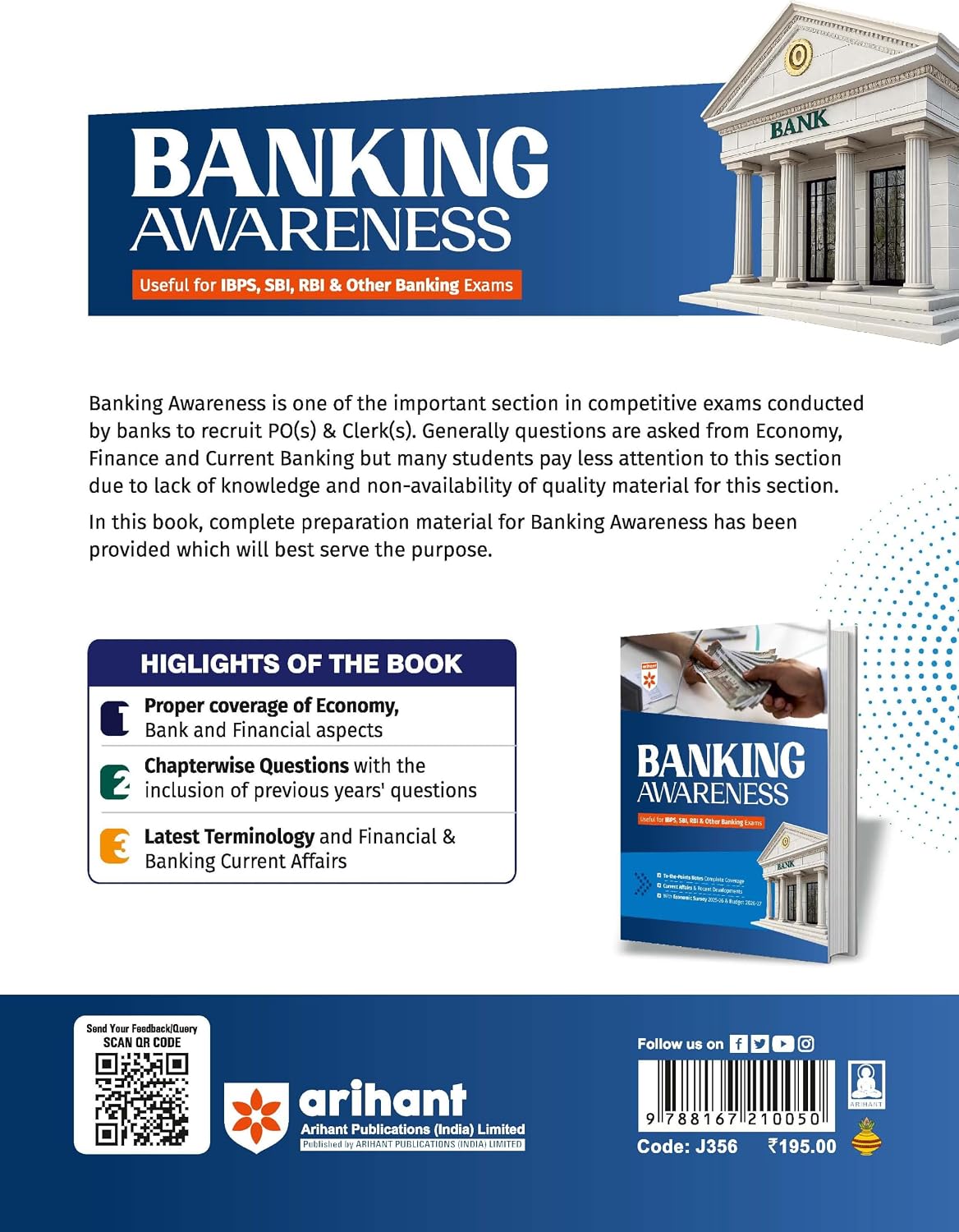 Arihant Banking Awareness 2026-27 (English Medium)