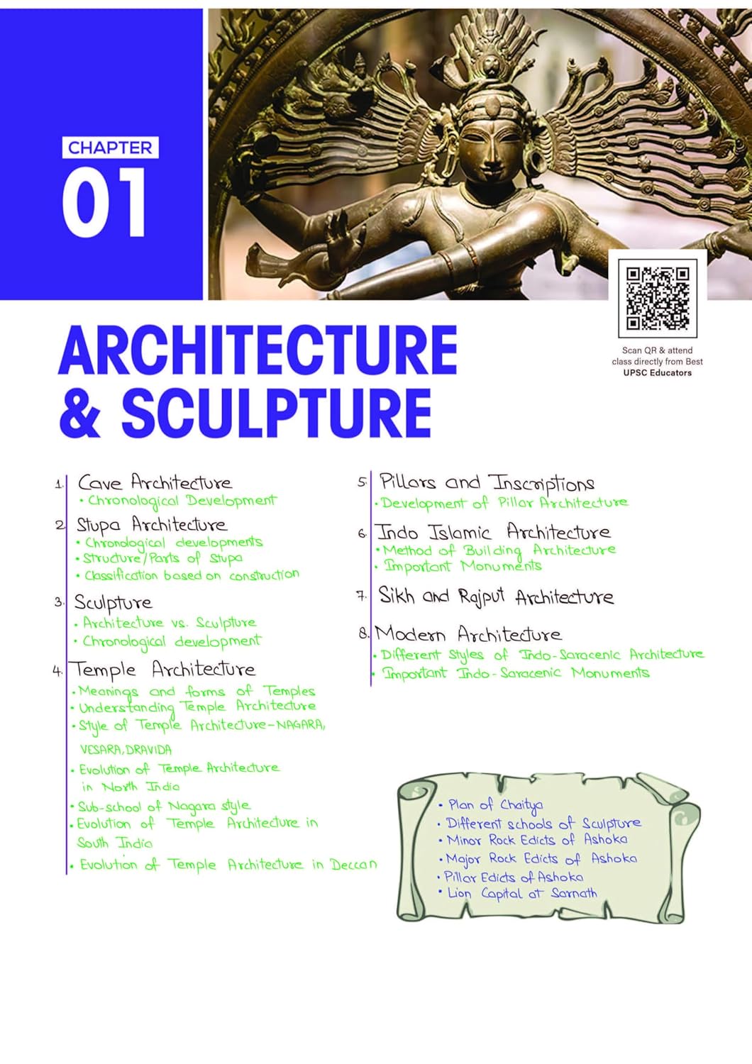 Arihant - PULSE 3.0 UPSC Prelims 2026 Handwritten Notes – Art & Culture | English Medium