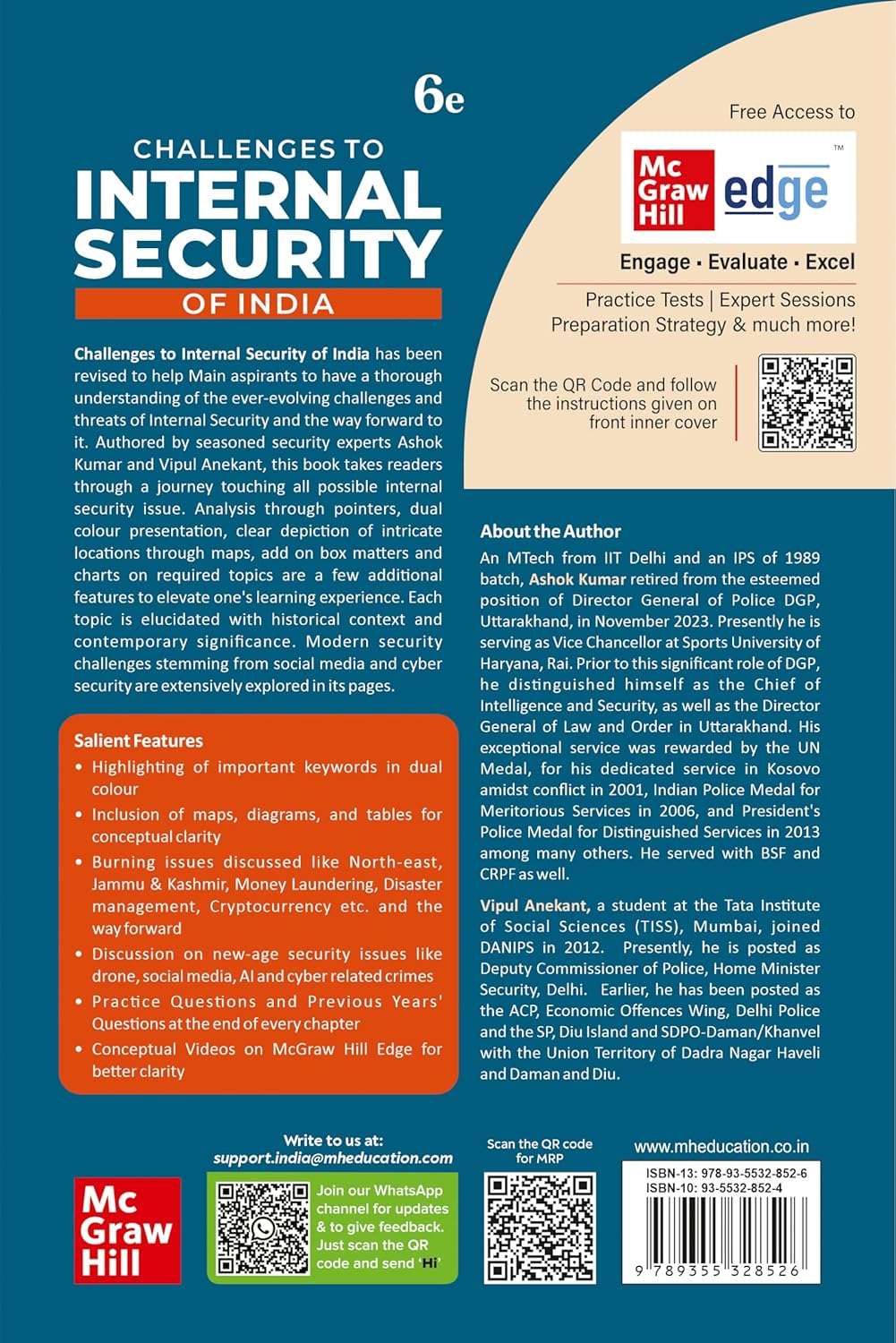 TMH Challenge to Internal Security of India 6e Ashok Kumar [English]