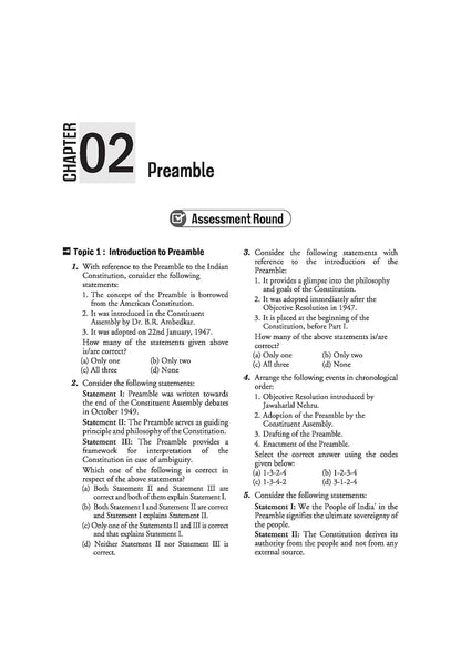 Arihant - Ignite Topicwise Indian Polity (1000+ MCQs with Explanations) English Medium