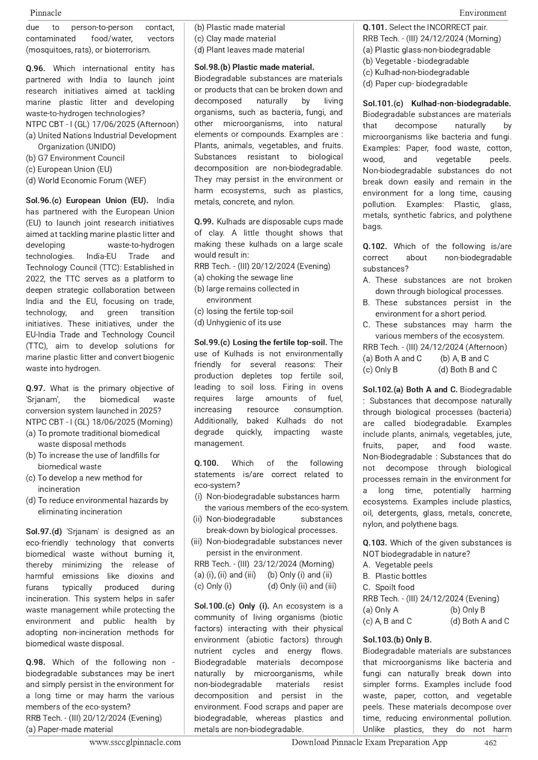 Pinnacle Publication Railway Science 2nd Edition |English Medium