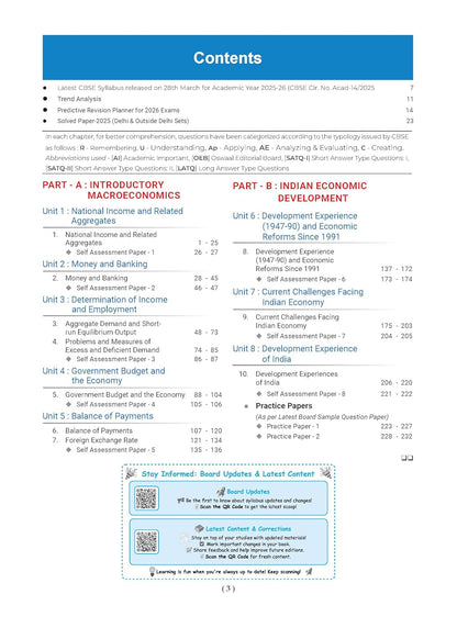 Oswaal CBSE Question Bank Class 12 Economics for Exam 2026