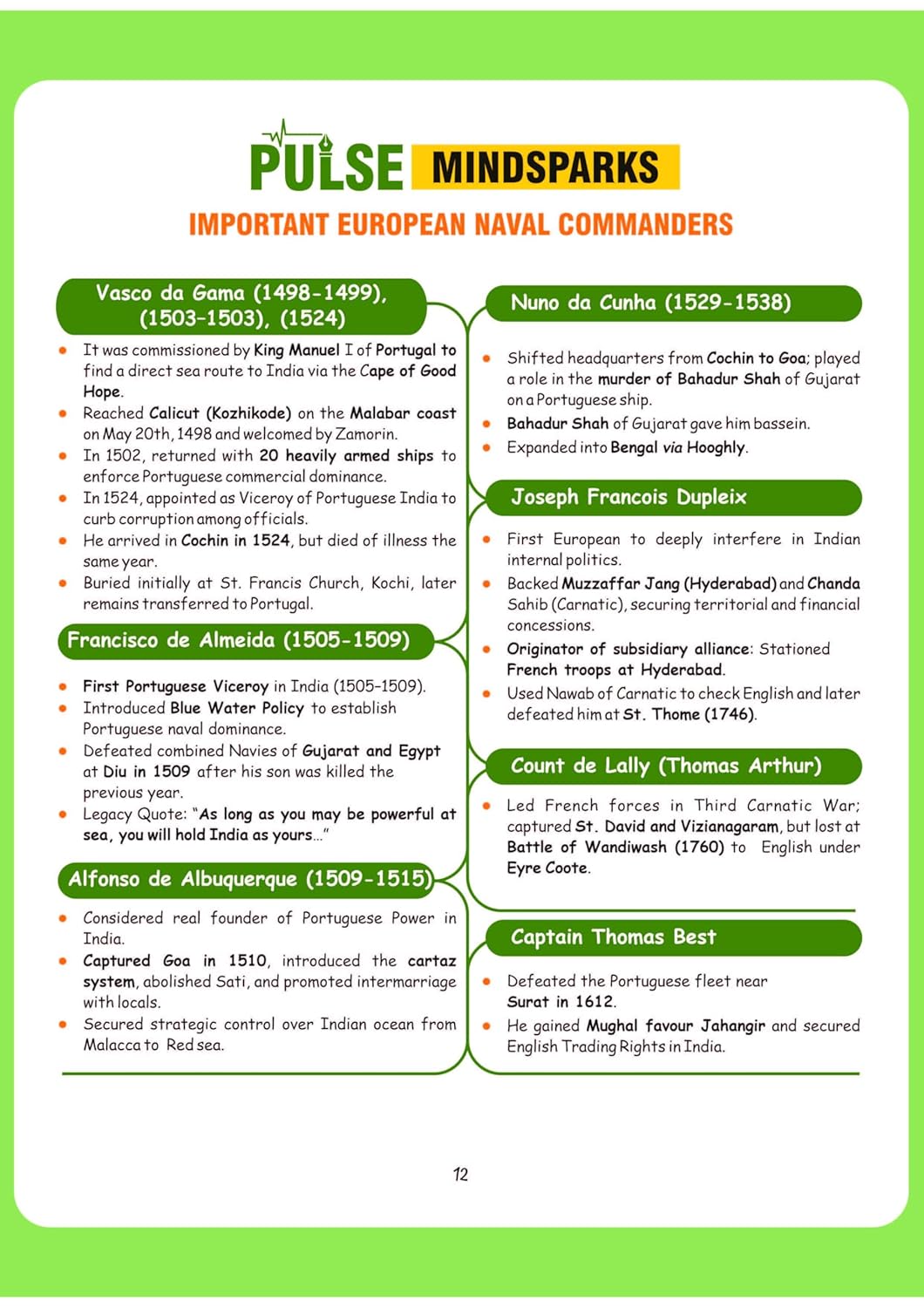Arihant - PULSE 3.0 UPSC Prelims 2026 Handwritten Notes – Modern Indian History | English Medium