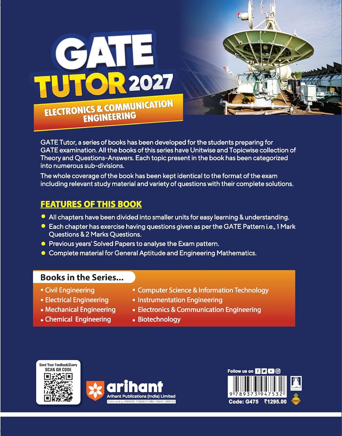 Arihant GATE Tutor Electronics & Communication Engineering Exam 2027 By Ankit Goel & Alka Singh | (English Medium)