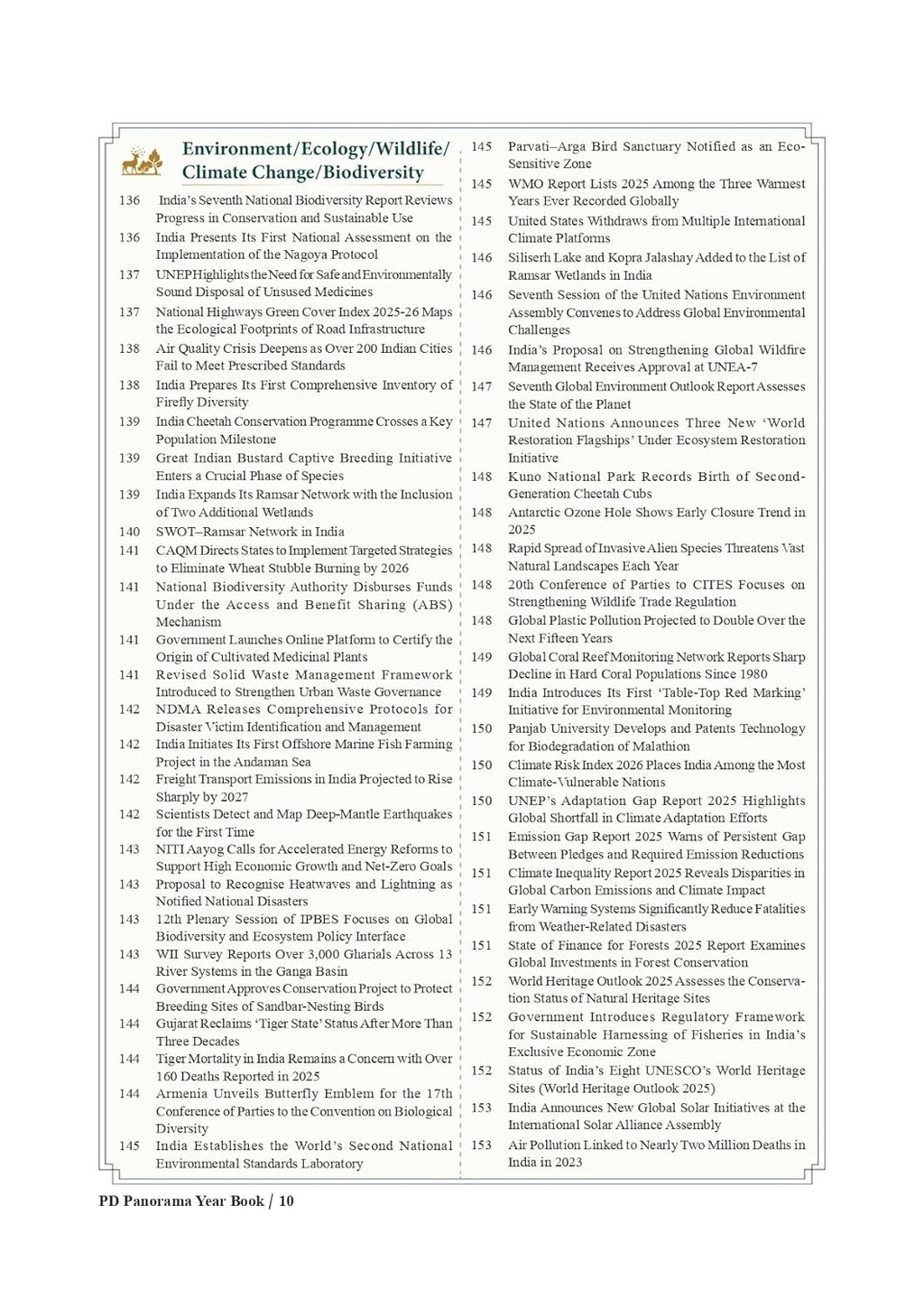 Pratiyogita Darpan Panorama Year Book 2026 Vol 1 (English) | Latest Current Affairs & General Knowledge (Updated till March 2026)