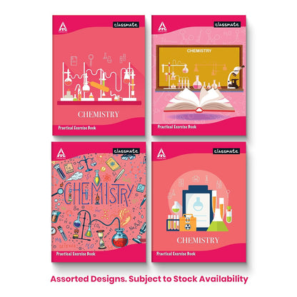 Classmate – Practical Notebook Chemistry Hard Cover, 100 Pages, Single Line & Blank Pages