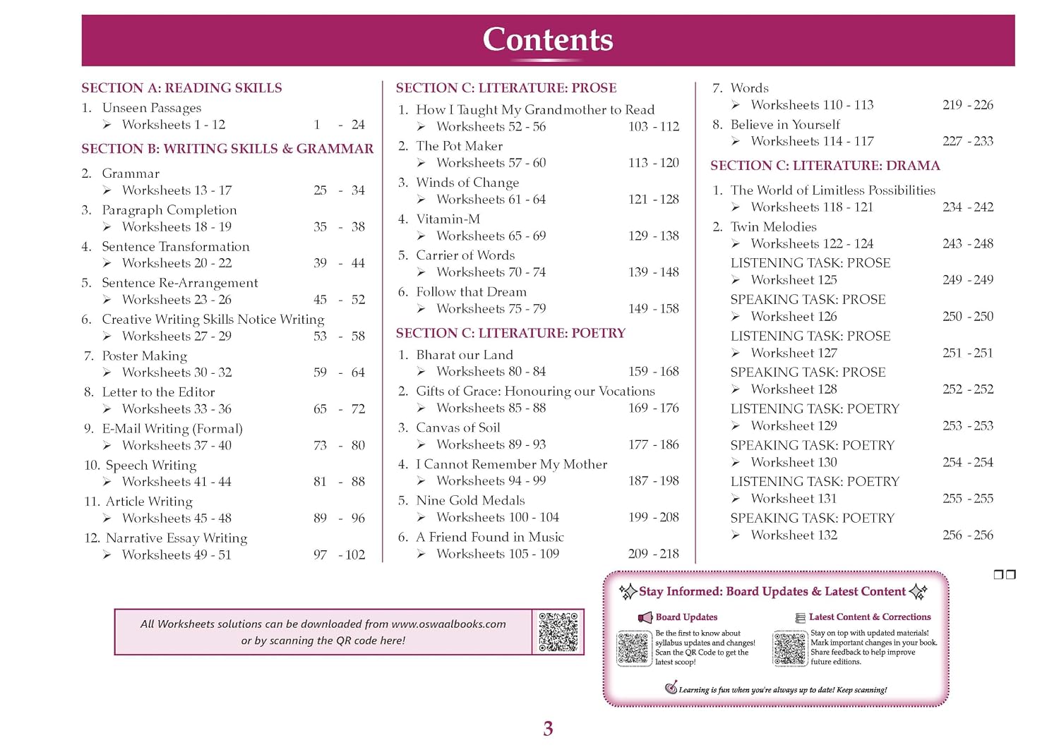 Oswaal CBSE Workbook English R2 Kaveri Class 9 For 2027 (English Medium)