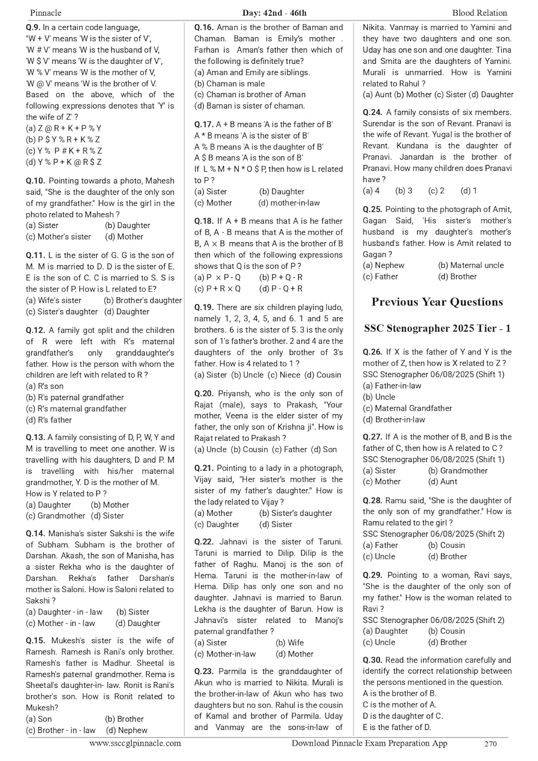 SSC Reasoning Chapterwise Solved Papers 8th Edition (English Medium) By Pinnacle Publications