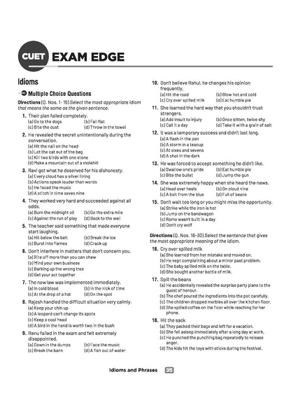 Arihant CUET2026 UG English Language Section I (A) Chapterwise Notes & Question Bank 2026