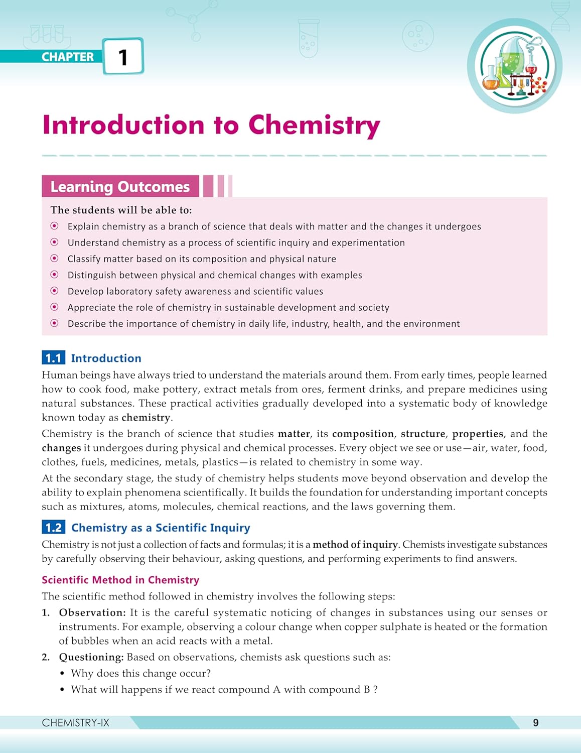Full Marks Discover Chemistry Textbook for Class 9th Based on New NCERT Syllabus For 2027 Examination