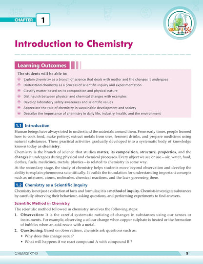 Full Marks Discover Chemistry Textbook for Class 9th Based on New NCERT Syllabus For 2027 Examination