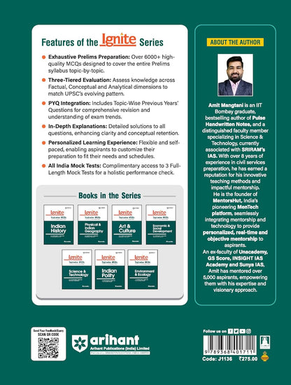 Arihant Ignite Science and Technology Topicwise MCQs Pre (English Medium)