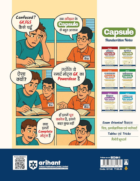 Arihant Bhoogol Capsule Handwritten Notes | Hindi Medium