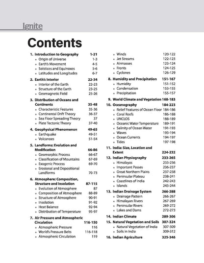 Arihant Ignite Physical and Indian Geography Topicwise MCQs Pre (English Medium)