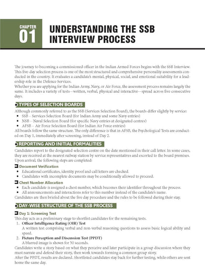 Oswaal Books SSB Interview Workbook (33+) Latest Edition for NDA, CDS, AFCAT, TES, Navy Tech (English Medium)