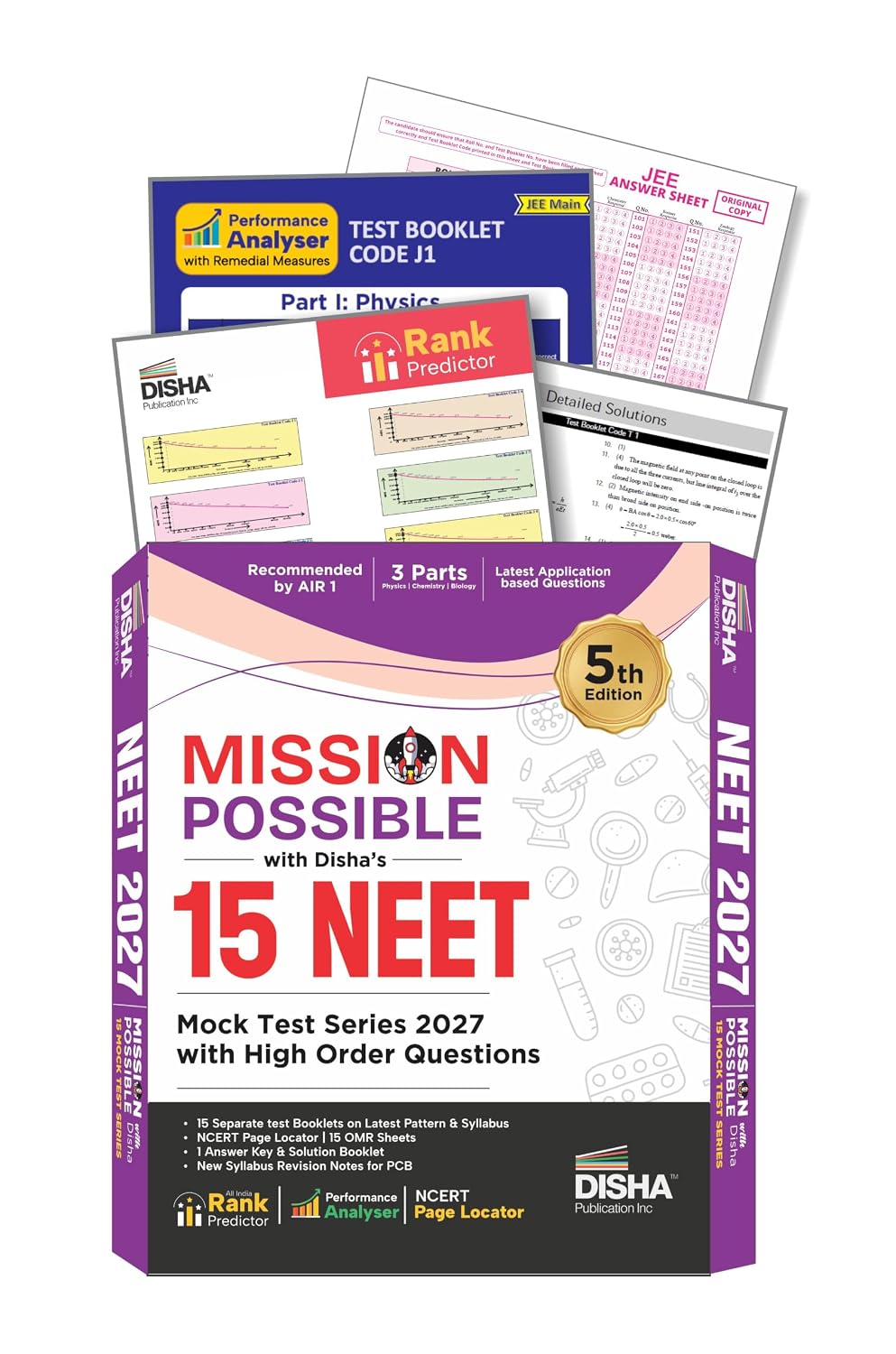 Disha Mission Possible 15 NEET 2027 Mock Test Series 15 Mock Tests with High Order Questions 5th Edition (English Medium)