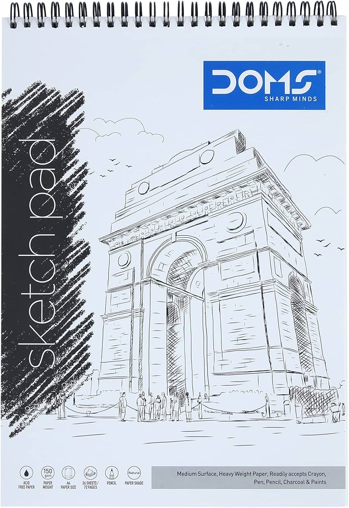Doms Sketch Book Wiro Size 21 × 29.7 cm – 72 Pages