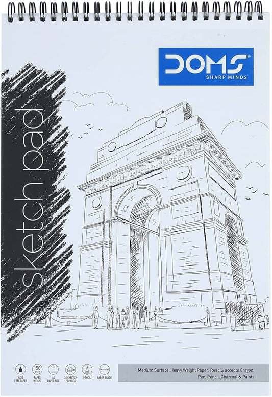 Doms Sketch Book Wiro Size 21 × 29.7 cm – 72 Pages