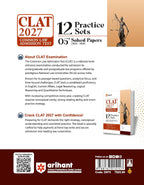 Arihant CLAT 2027 12 Practice Sets & 05+ Solved Papers (2026-2020) (English Medium)