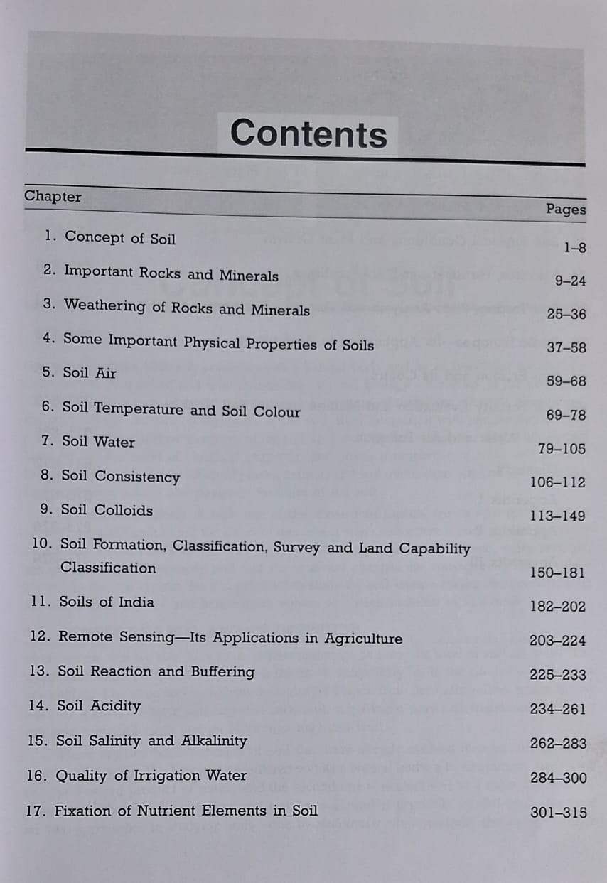 Kalyani - Introductory Soil Science by Dilip Kumar Das (English Medium)
