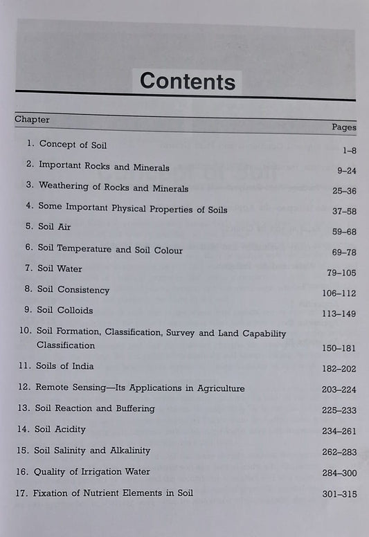 Kalyani - Introductory Soil Science by Dilip Kumar Das (English Medium)
