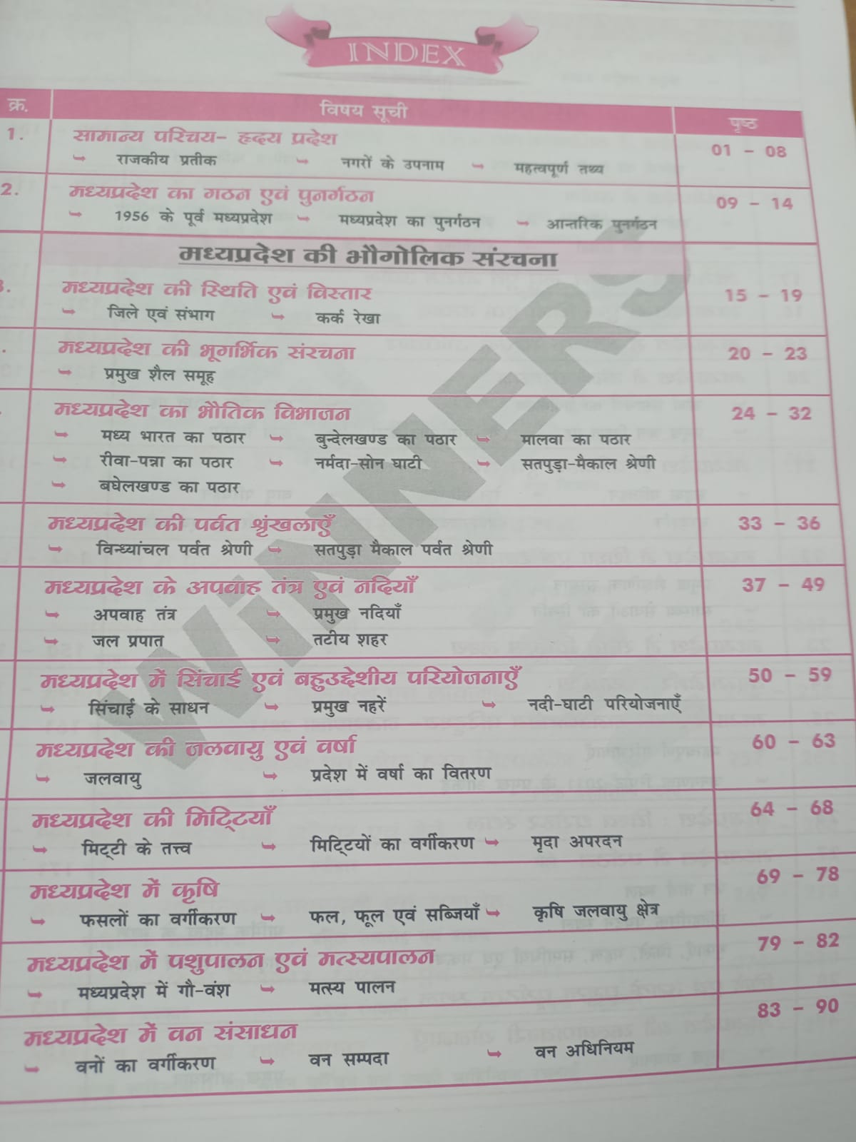 Winners Madhya Pradesh MPGK Samanya Gyan Book – 5th Edition Hindi Medium