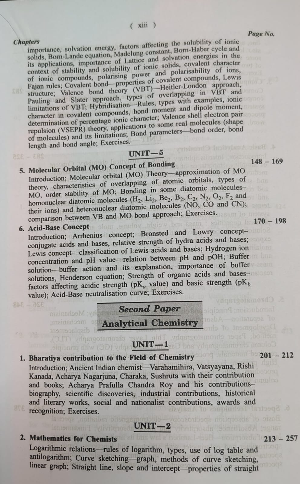 Shivalal Unified Chemistry (First Year: Major Course) M.M.N. Tandon & S.C. Agarwal (English Medium)
