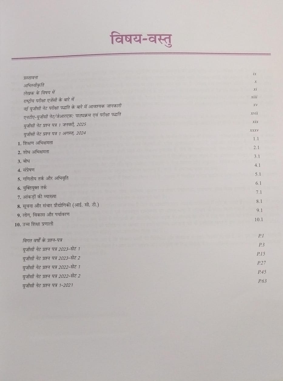 Pearson Publication NTA UGC Shikshan Avam Shodh Abhiyogyata KVS Madan [Hindi]