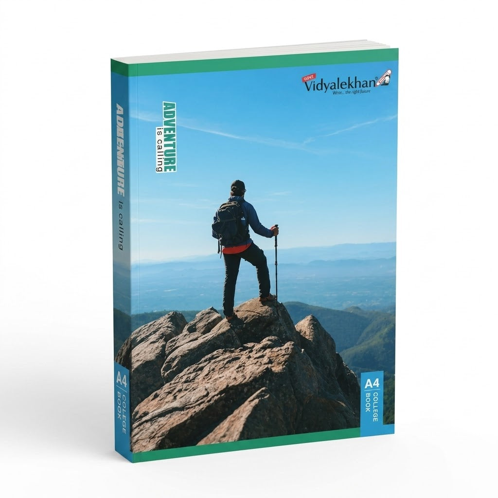 Gopi Vidyalekhan A4 Size Notebook (29.7 × 21 cm) – 76 Pages [Single Line]