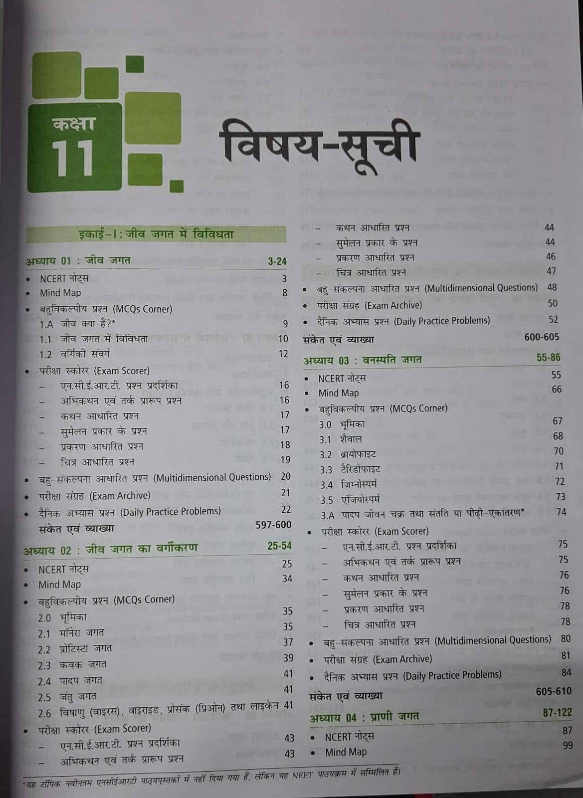 MTG NEET NCERT at Your Fingertips Jeev Vigyan (Biology) – Class 11 & 12 (Hindi Medium)