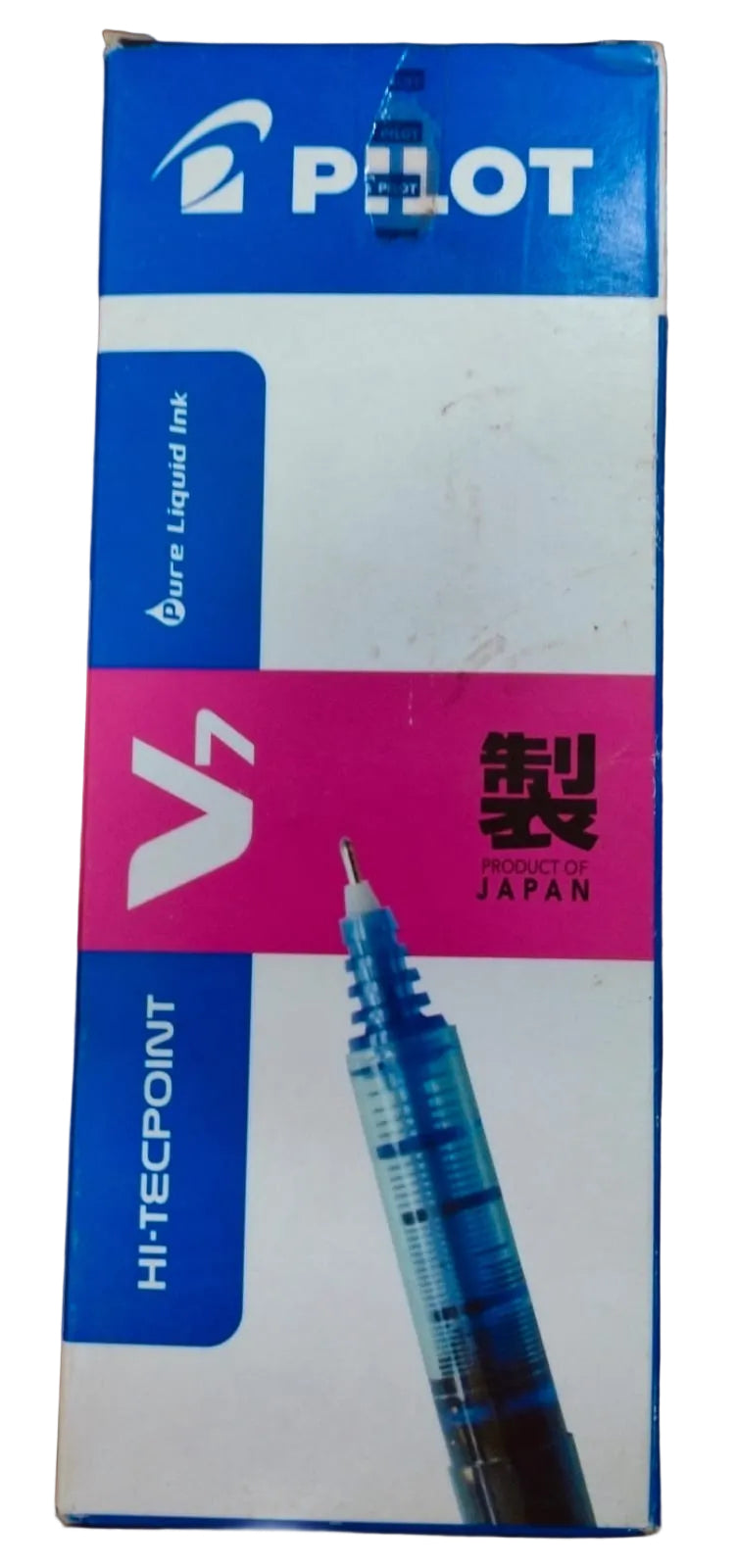 Pilot Hi-Tecpoint V7 Pen Blue – Pack of 12