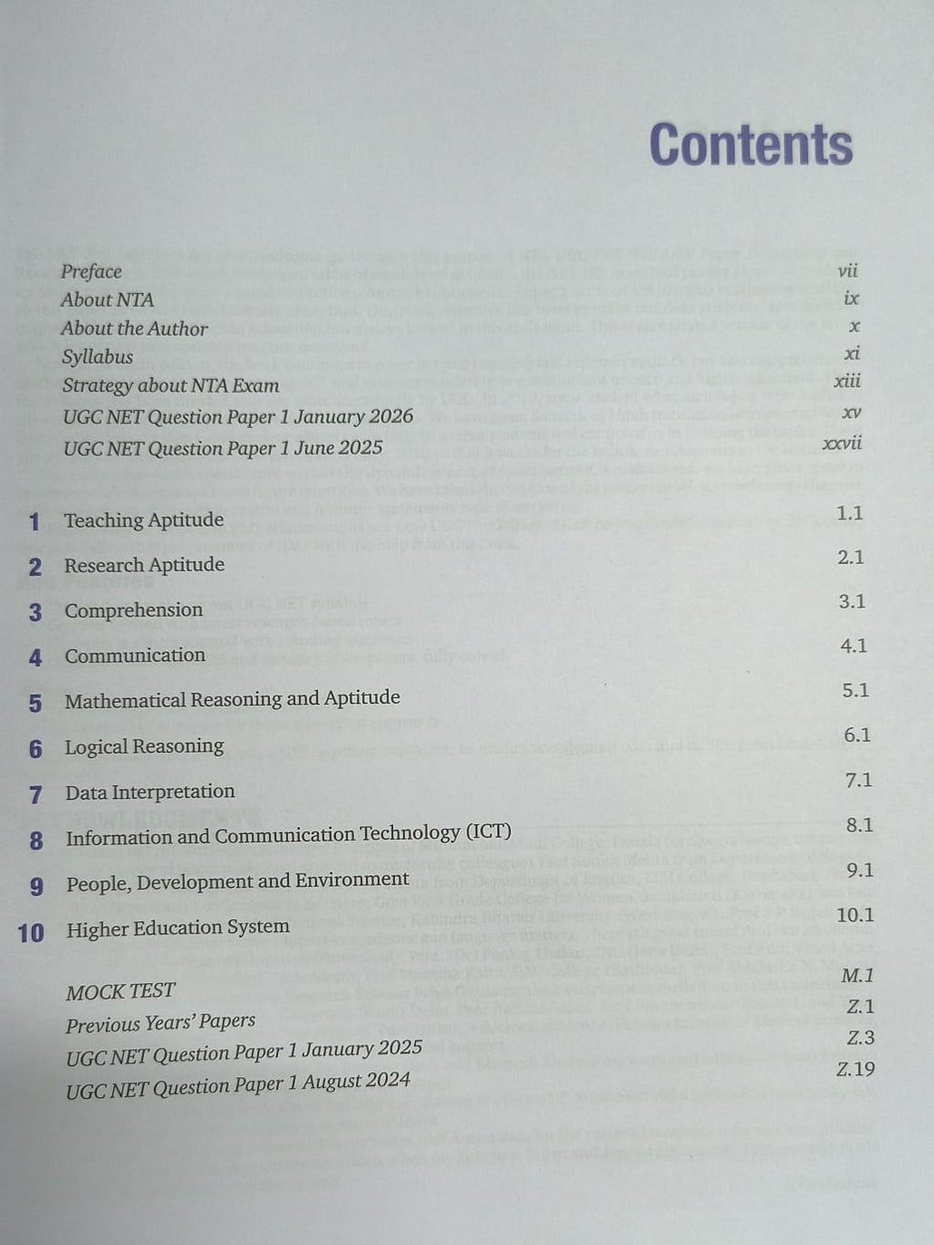 Pearson - NTA/UGC Teaching and Research Aptitude 2026 (Paper-1) by K.V.S. Madaan (10th Edition) English Medium