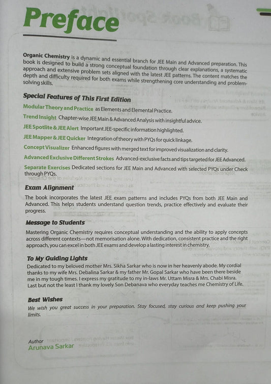 Arihant Visualize Organic Chemistry for JEE Main & Advanced 2027 (English Medium)