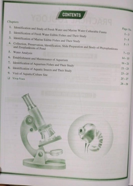 Shivalal Practical Zoology B.Sc. 3rd Year Paper-1 Group A [English]