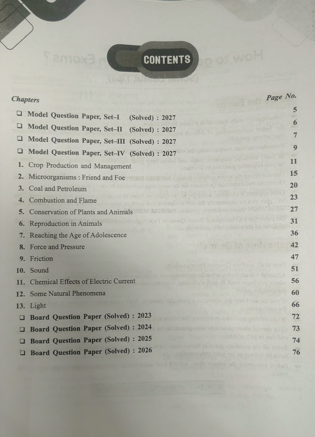 Pariksha Adhyayan 2027 Science for Class 8 (English Medium)