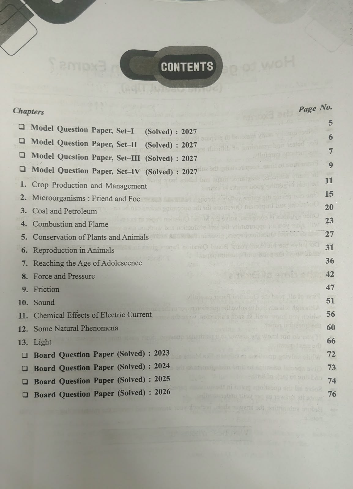 Pariksha Adhyayan 2027 Science for Class 8 (English Medium)
