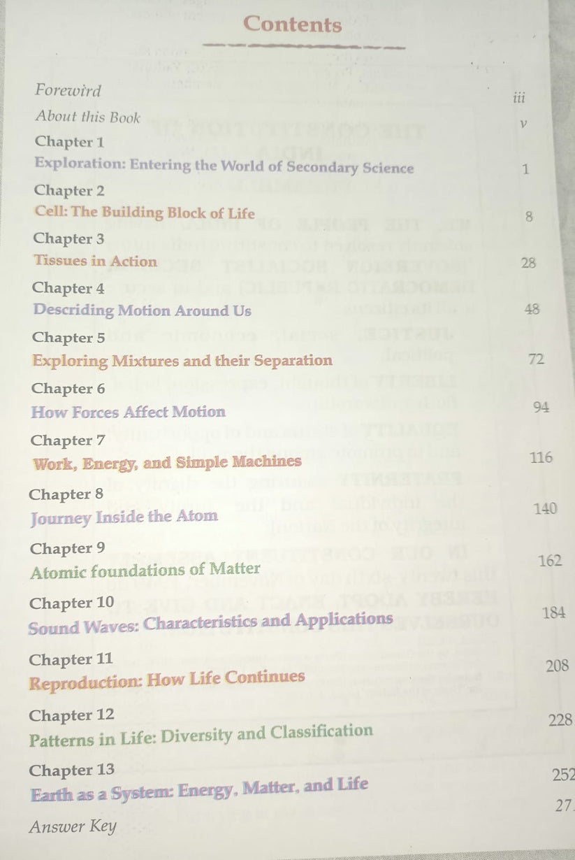 Exploring Science 9 Notes Exploration Class 9 Science Textbook NCERT Book for Class 9th 2026-27 ...