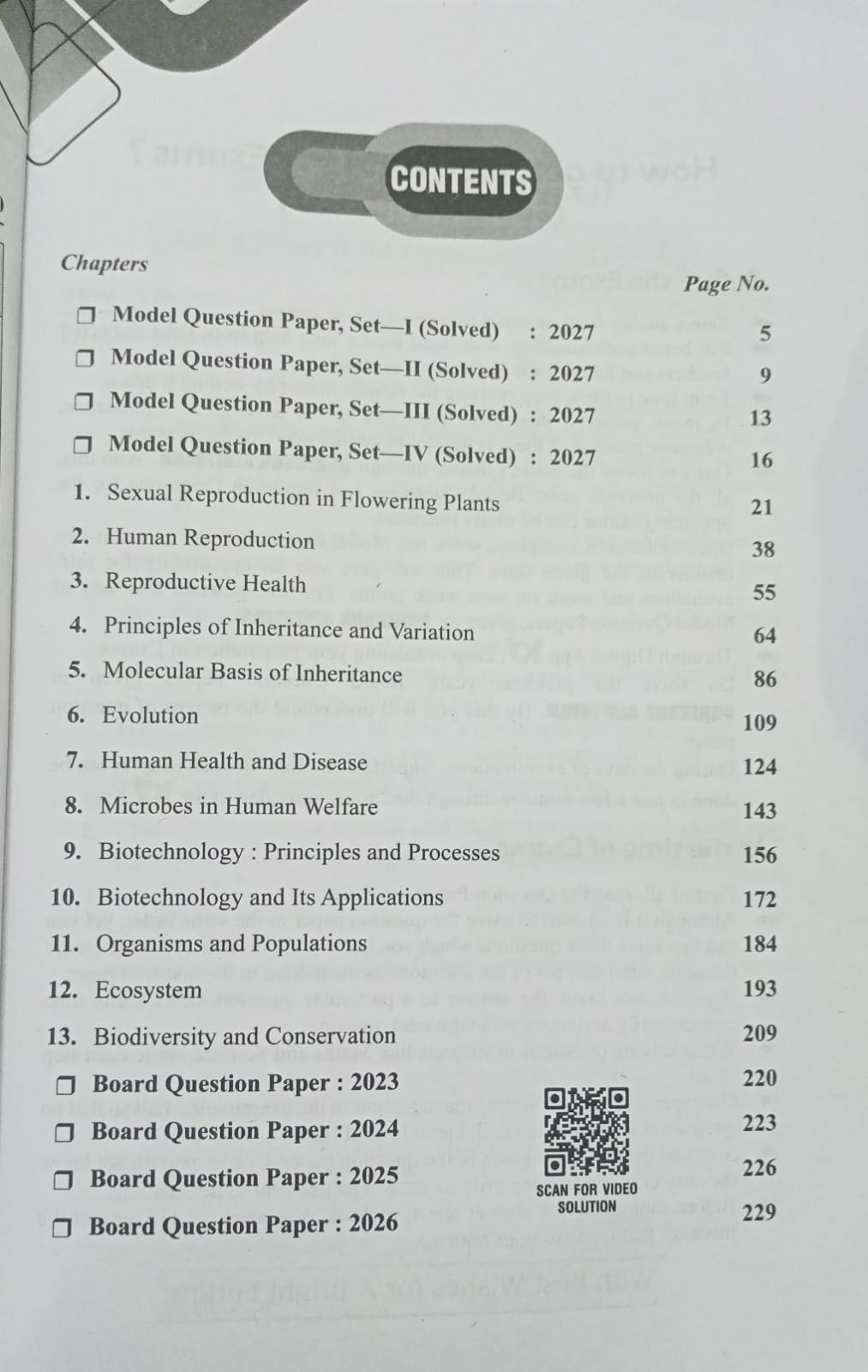 Pariksha Adhyayan 2027 Biology Class 12 (English Medium)