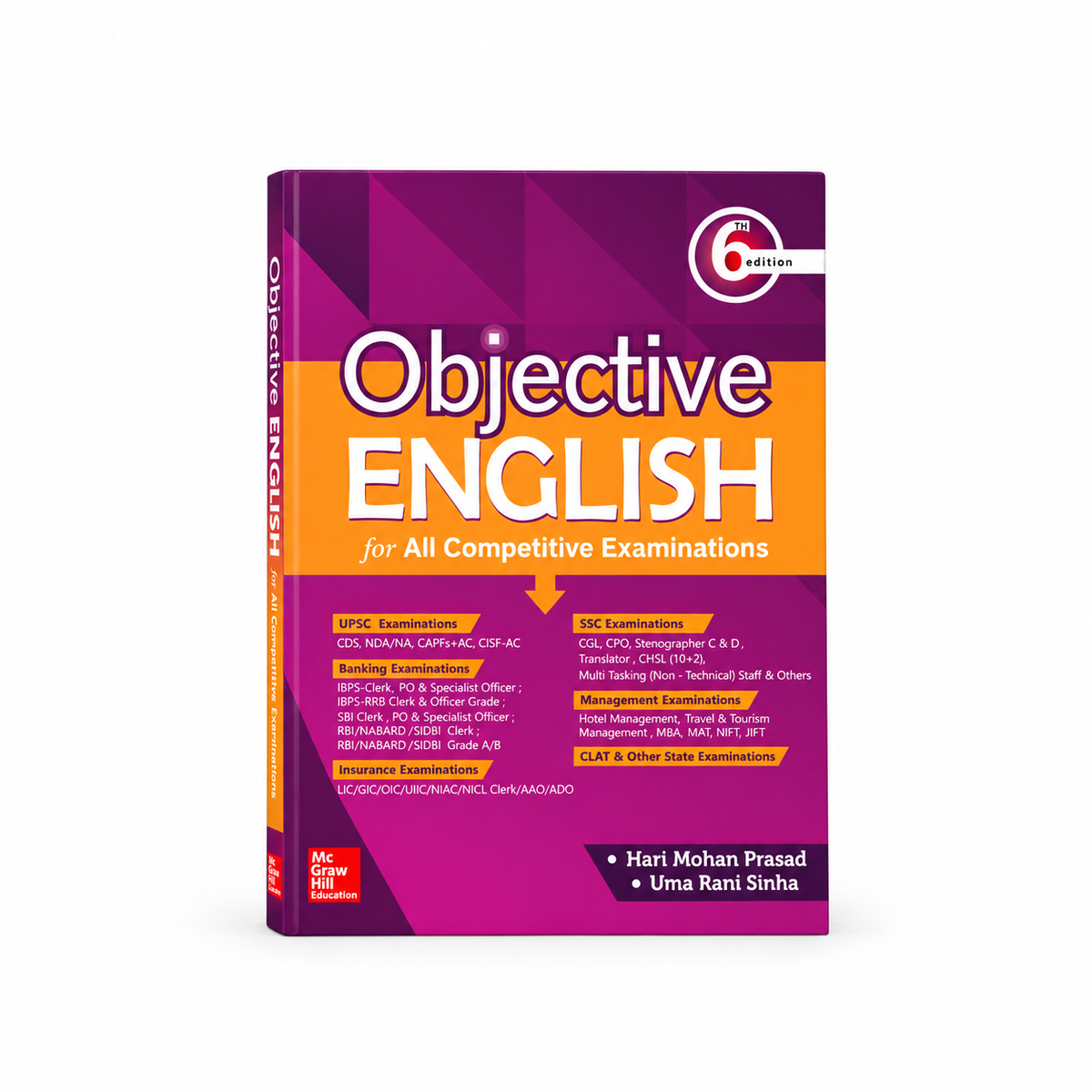 TMH Objective English for All Competitive Examinations – 6th Edition By Hari Mohan Prasad & Uma Rani Sinha (English Medium)