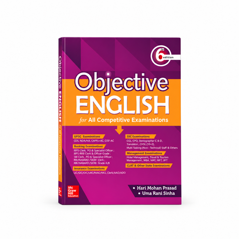 TMH Objective English for All Competitive Examinations – 6th Edition By Hari Mohan Prasad & Uma Rani Sinha (English Medium)