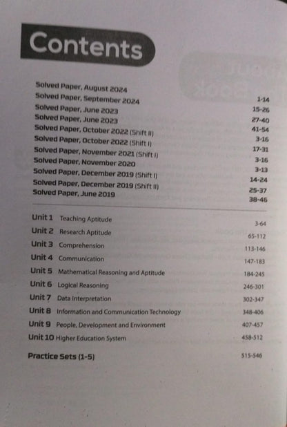 Arihant Publication – NTA UGC Teaching and Research Aptitude General Paper 1 [English]