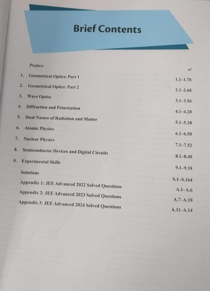 Cengage JEE Advanced Optics & Modern Physics – B.M. Sharma (3rd Edition) [English]