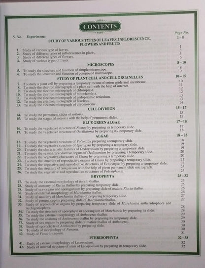 Shivalal Practical Botany B.Sc 1st Year Paper-2 [English]