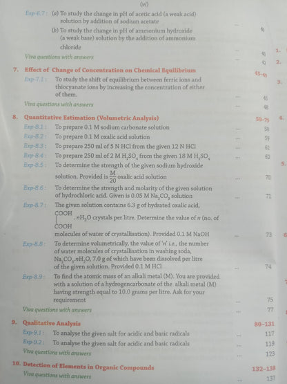 Laxmi Publication Practical Chemistry Class 11th (English Medium)