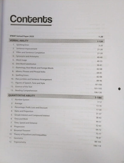 Arihant IPMAT Masterkey 2026 | 2000+ Practice Questions [English]