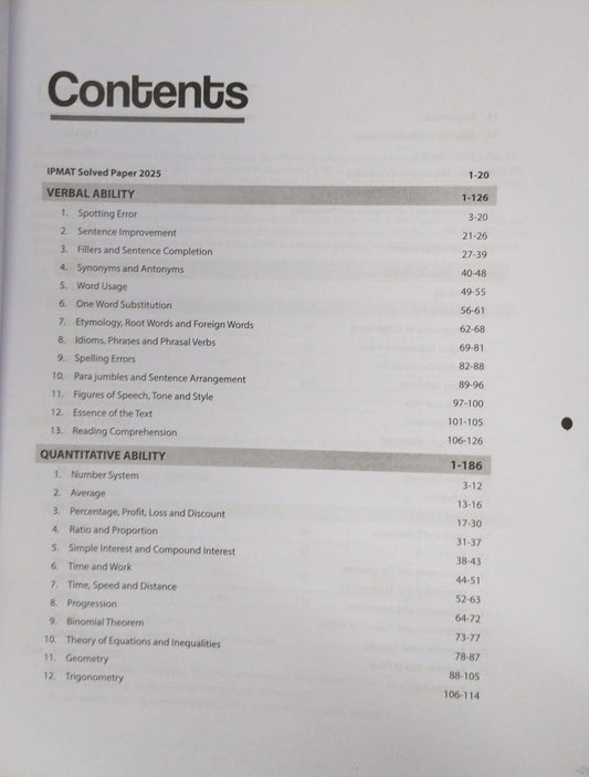 Arihant IPMAT Masterkey 2026 | 2000+ Practice Questions [English]