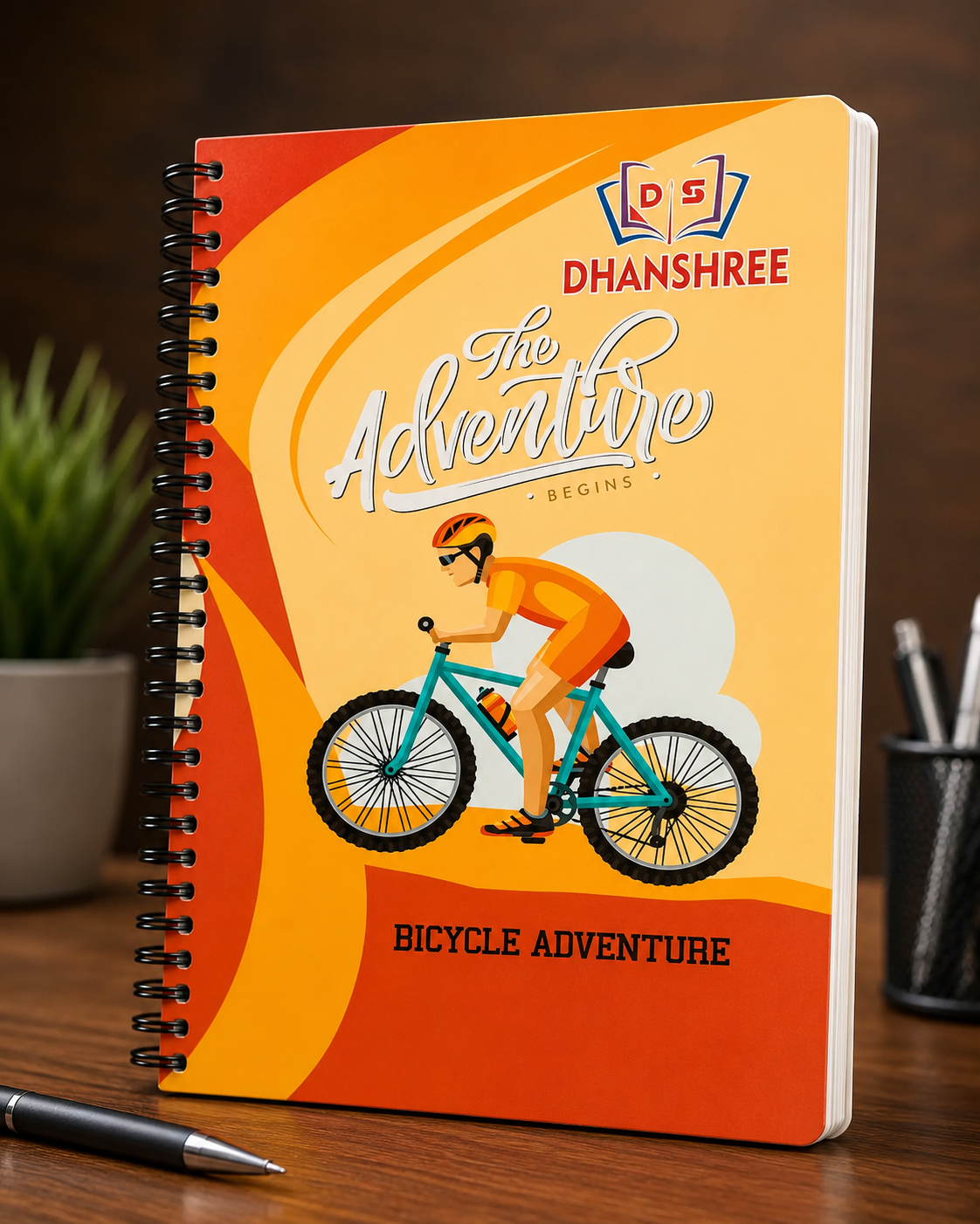 Dhanshree Rough yellow Spiral Notebook - 500 Pages (Ruled)